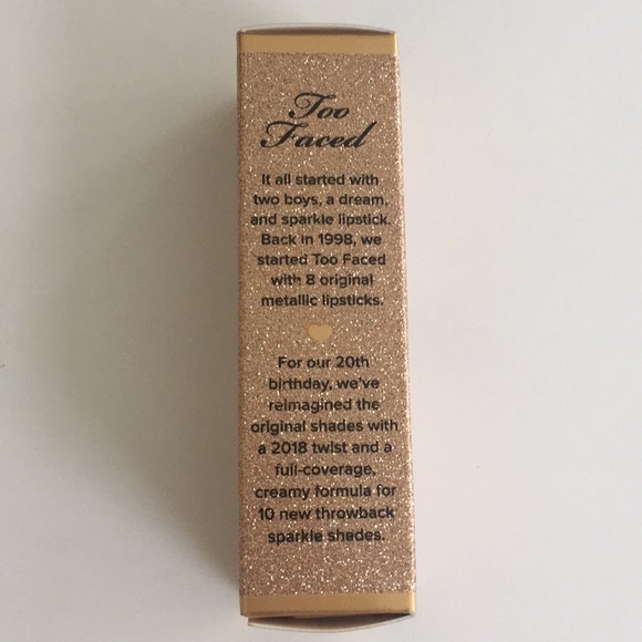 NIB Too Faced MISS THING Metallic Sparkle Lipstick - Picture 7 of 8